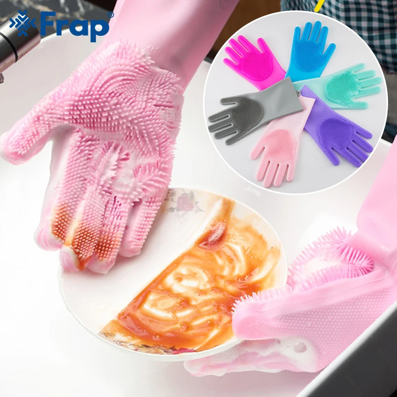 1 пара кухонных перчаток силиконовые хозяйственные перчатки для уборки