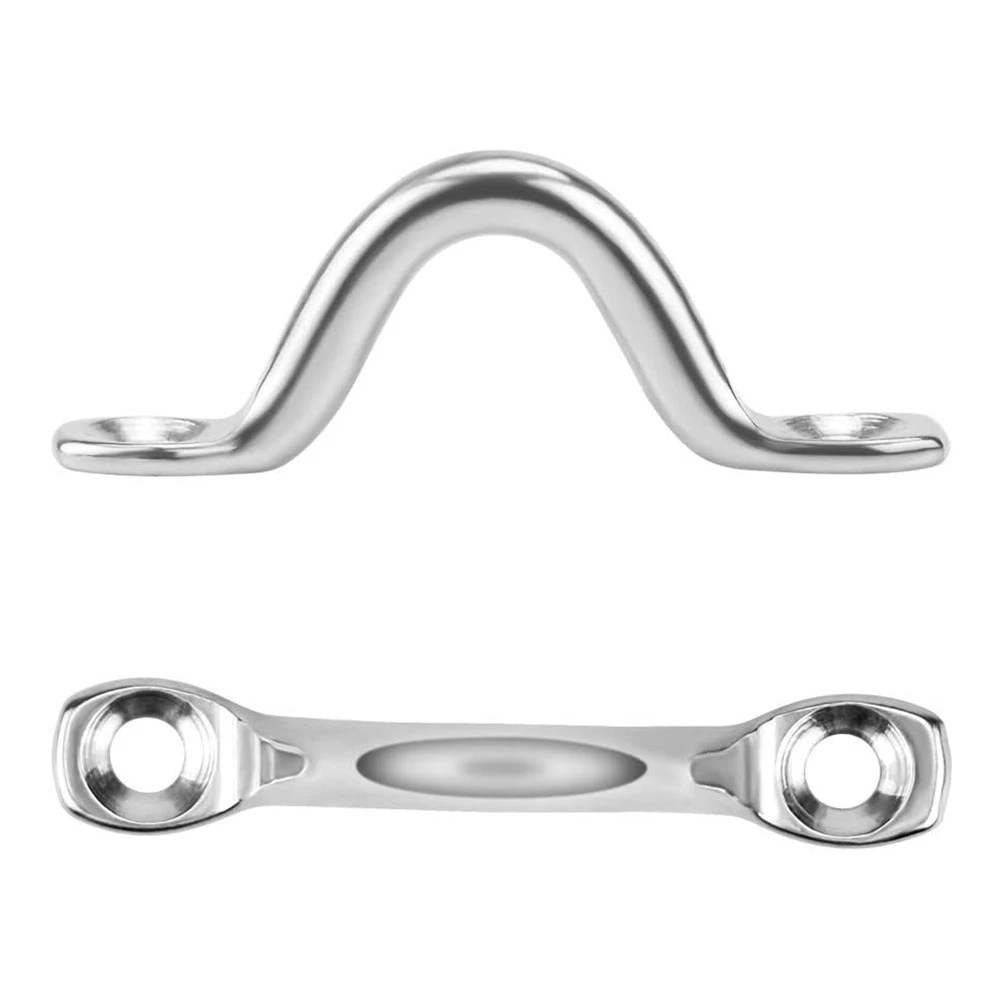

16 Pcs 304 Stainless Steel Eye Strap, Kayak Eye Pad Bracket, Ceiling Hook, Foot Ring, Fastening Marine Hardware
