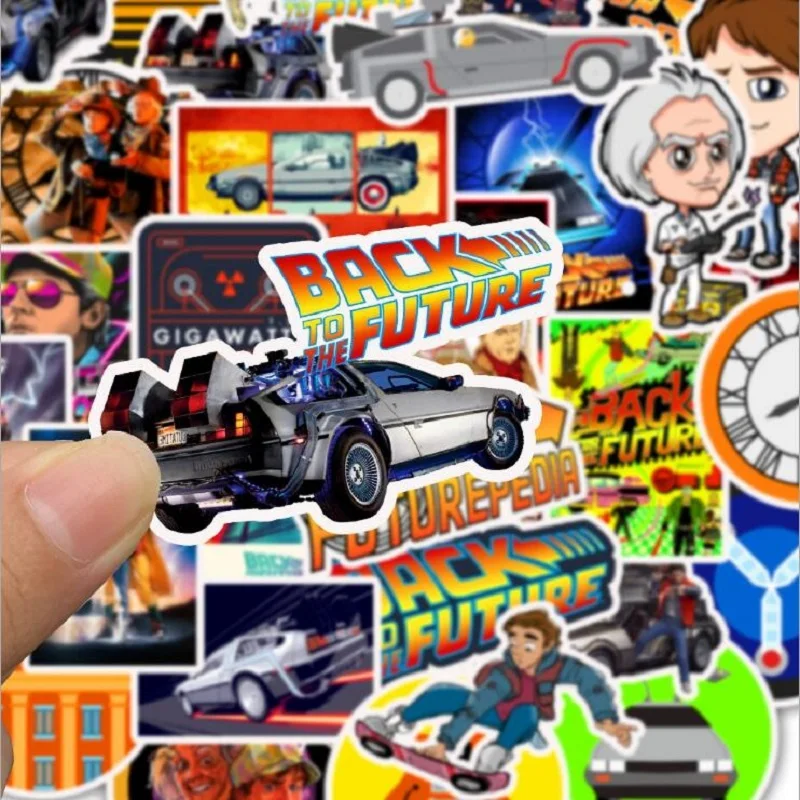 50 шт. Классические фильмы Back To The Future взрывов наклейки чемоданы мотоцикл чемодан