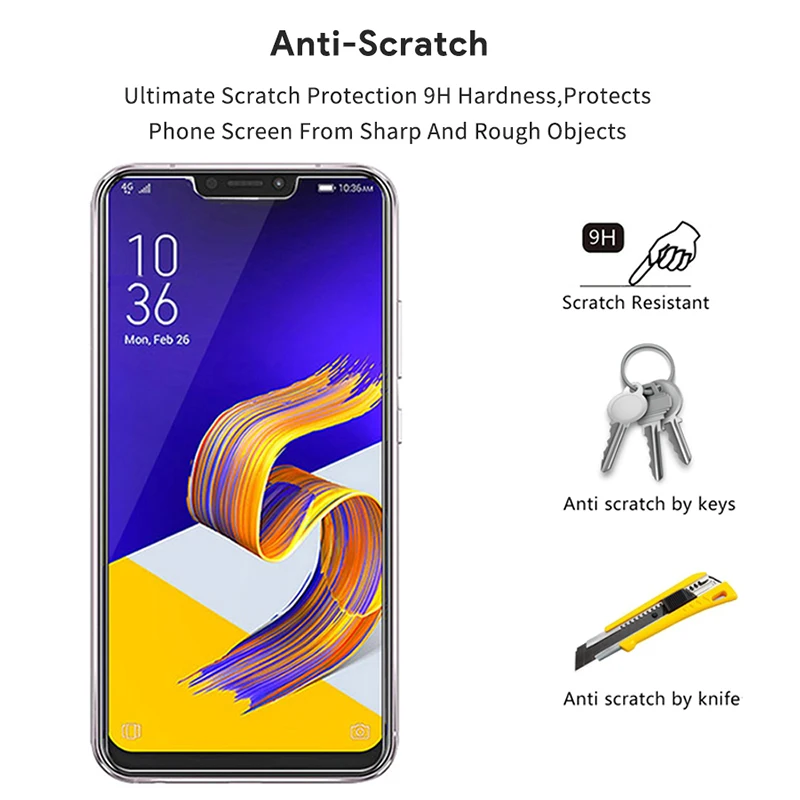 ZB452KG ZB500KL ZB551KL ZC500TG ZC600KL ZE620KL 9H HD закаленное стекло для Asus Zenfone Go 5 Lite 5Z|Защитные