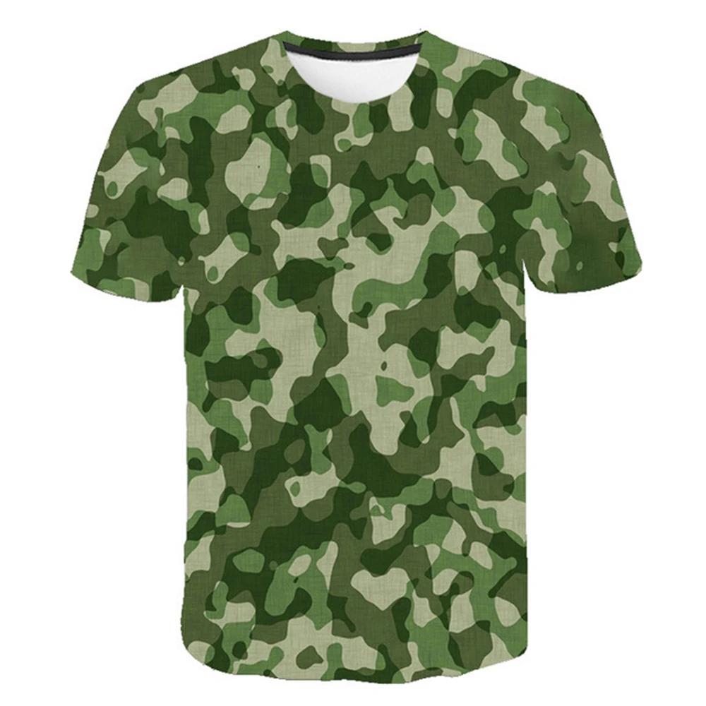 

Red Gray Green camouflage clothing 3d printed T-shirt men and Women Short-sleeved T-shirt Fashion Breathable T-shirt size s-6xl