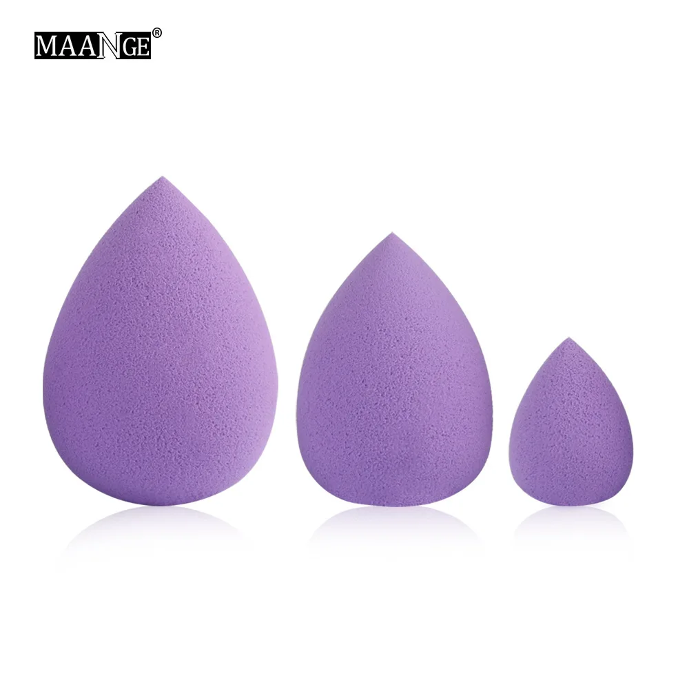 Лидер продаж спонж для пудры MAANGE 3 большой средний и маленький в форме капли