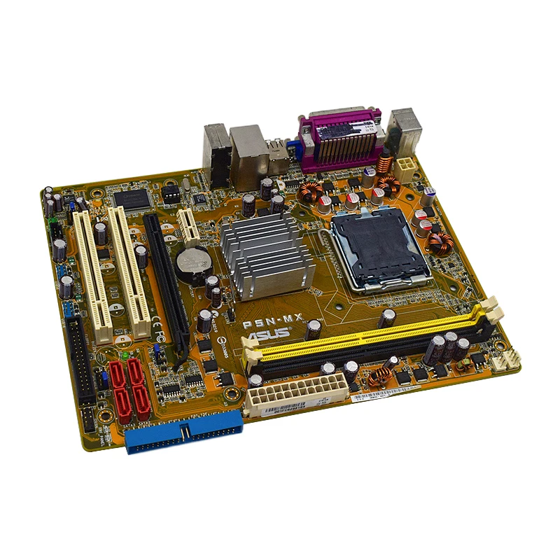 asus p5n mx motherboard lga 775 ddr2 ram 4gb pci e 16x sata 2 for core 2 quad q9550 pentium d 940 cpus micro atx placa mãe free global shipping