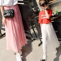 mom daughter clothes family matching outfit women skirt girls long skirt pleated skirts teenage girl