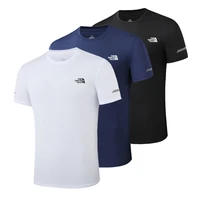 2021 summer men sport t shirt quick drying gym shirt running breathable shirt short sleeve t shirt workout outdoor fishing tops