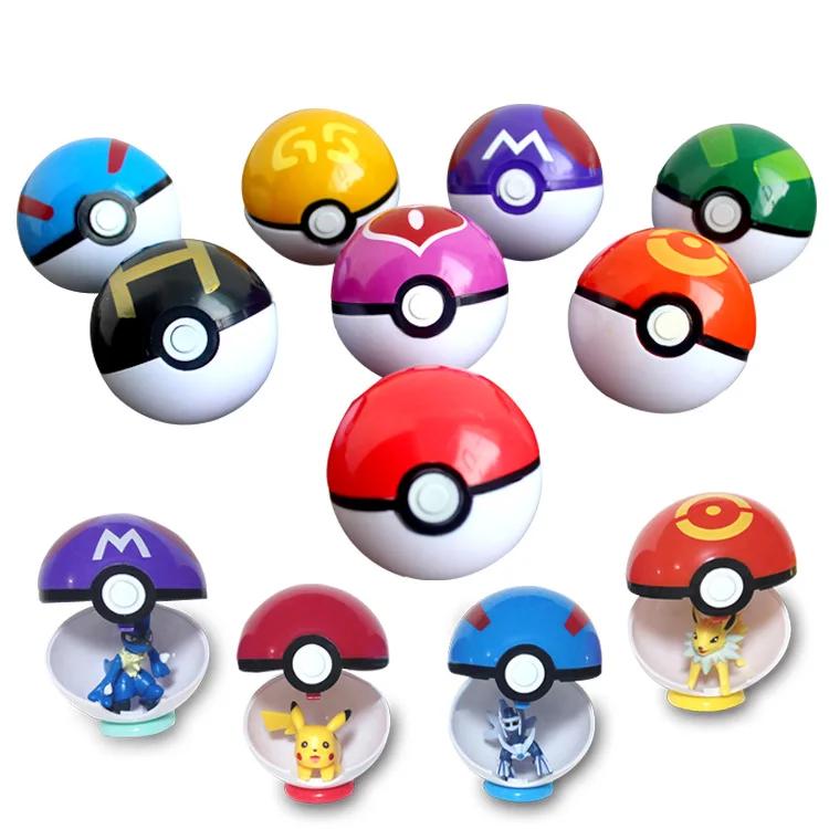 7 см Покемон мяч с куклой аниме покемон куклы Pocket Monsters Poke реквизит для косплея