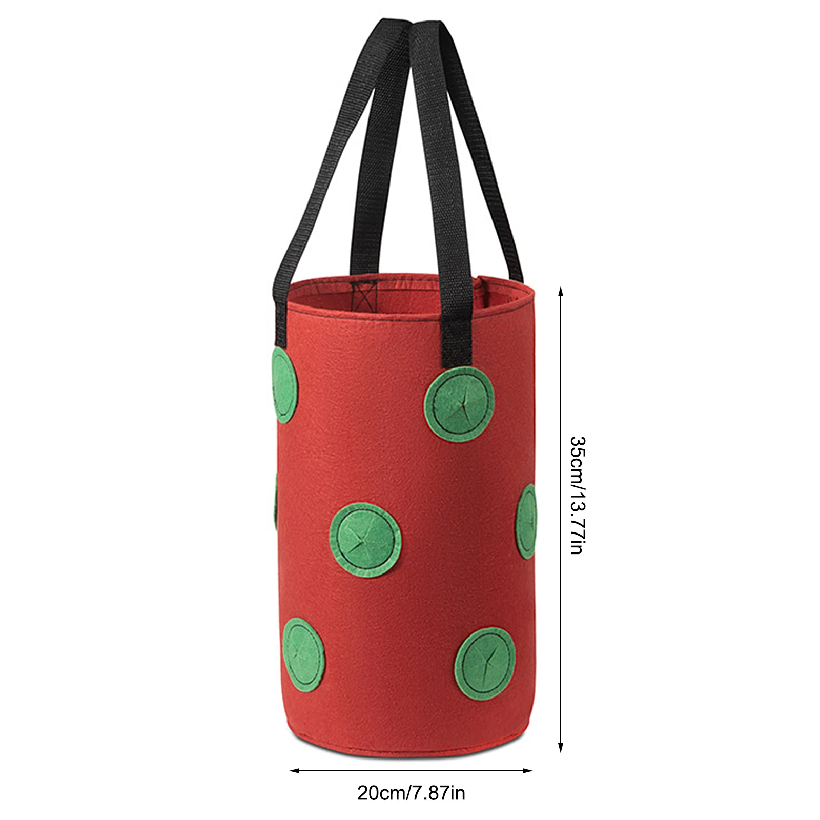 

Hanging Strawberry Planting Felt Cloth Planting Container Bag Thicken Garden Pot Plant Grow Bag With Visualization Pockets