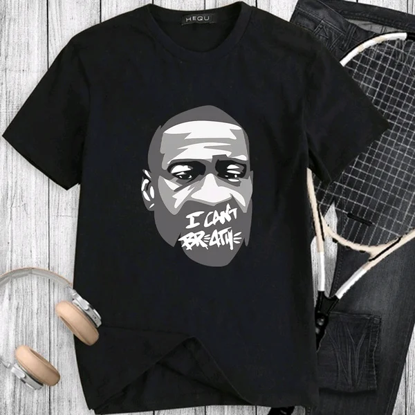 Футболка унисекс я не могу дышать летняя мужская футболка с коротким рукавом |