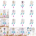 5D DIY алмазная живопись Ловец снов перо кулон искусство мозаика набор Стразы картина Висячие настенные украшения домашний декор подарки