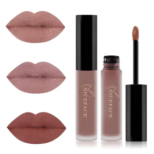 Водостойкая Матовая жидкая губная помада, макияж, красная губа, стойкий блеск, матовая черная губная помада, легко наносится, для женщин и девочек