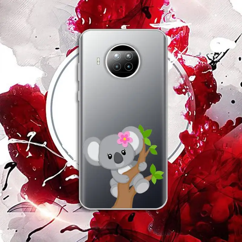 

cute koala bear Animal cartoon Phone Case Transparent for Xiaomi Redmi note 10 t 8 9 pro lite 11