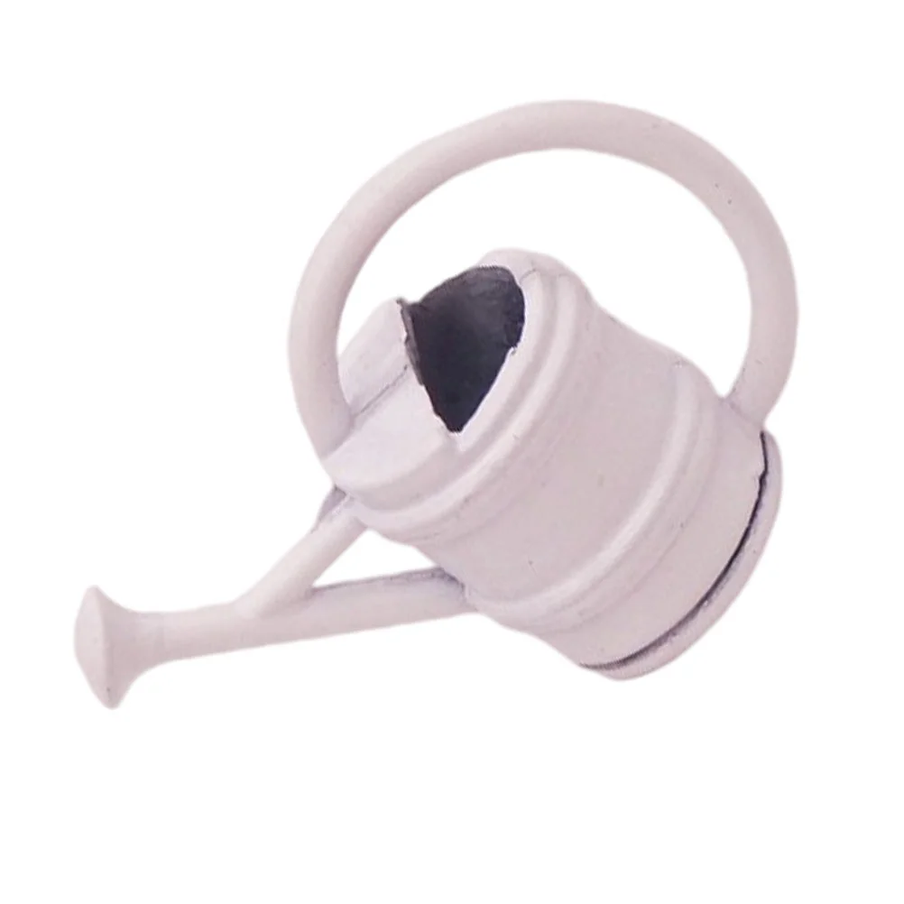 

Mini House Alloy Watering Pot Simulation Miniature Watering Kettle Decor