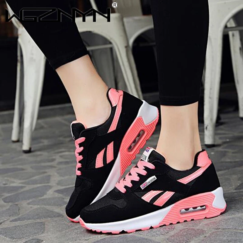 

Women Air Cushion Sports Shoes Outdoor Sneakers Lace Up Ladies Shoes Woman Sneaker Tenis Feminino Casual Flats Zapatos De Mujer