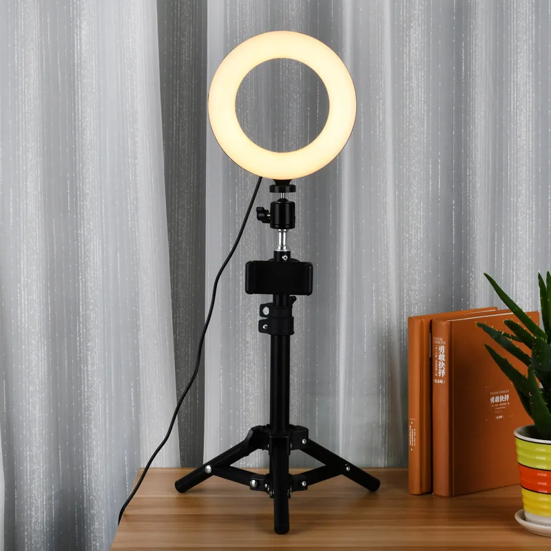 Selfie Studio Video Camera LED Ring Light Photo Lamp Led Fill Light Photography Accessories Lighting Phone Holder