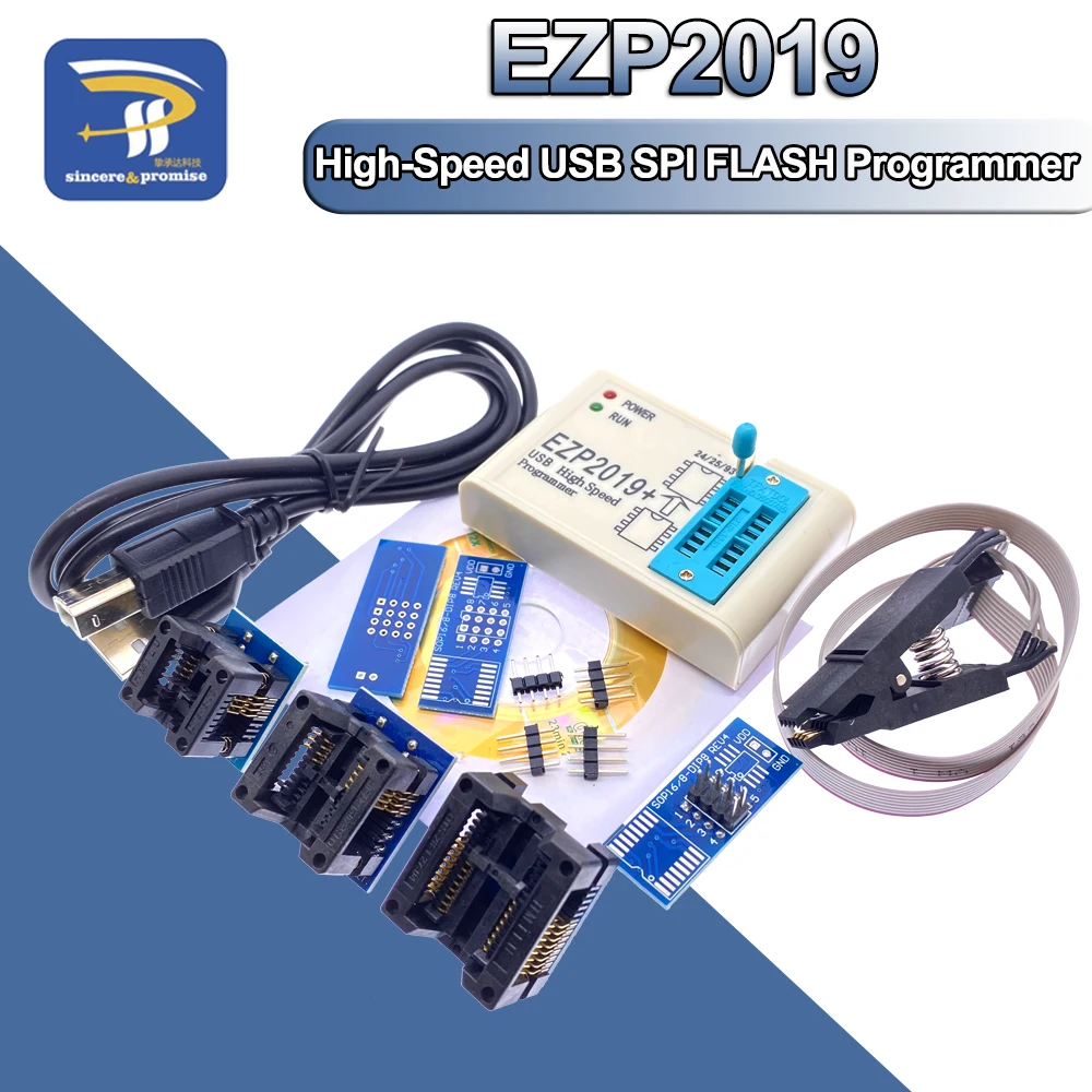 3PCS adapter EZP2013 USB 2.0 Programmer SPI 24/25/93 EEPROM Flash Bios 