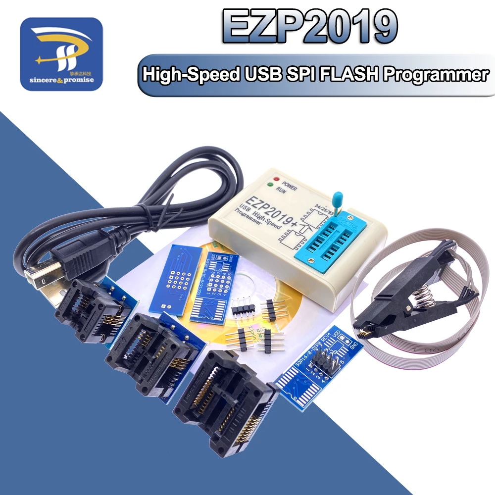Высокоскоростной USB программатор EZP2019 SPI новейшая версия Поддержка 24 25 93 EEPROM чип