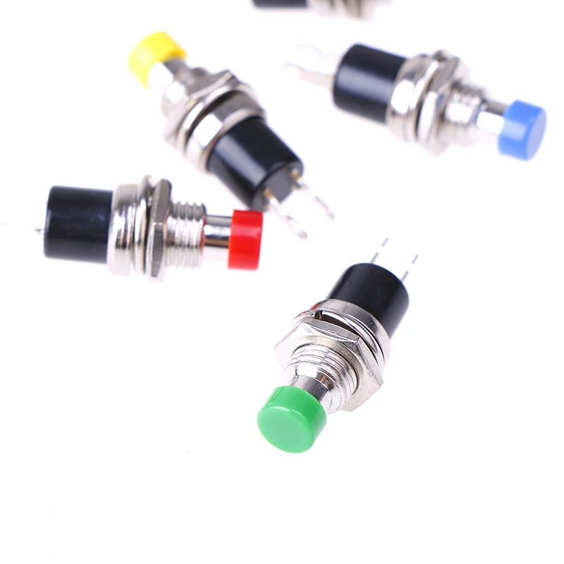 

2P Spring Return Mini Push Button Momentary Switch Normally Open 7MM