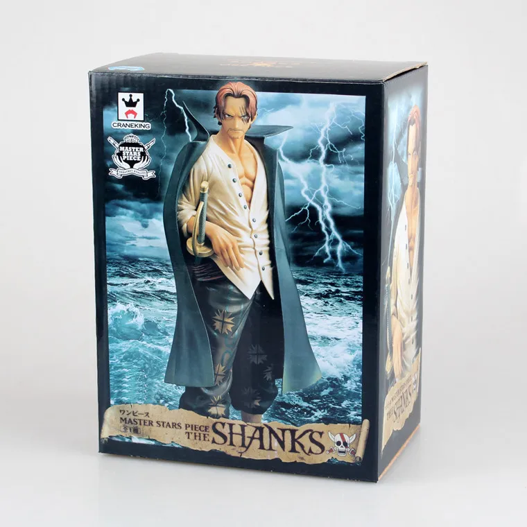 

24cm ONE PIECE Anime Figure Shanks Figure Large group of red-haired Shanks, New World Four Emperors, boxed exquisite figures