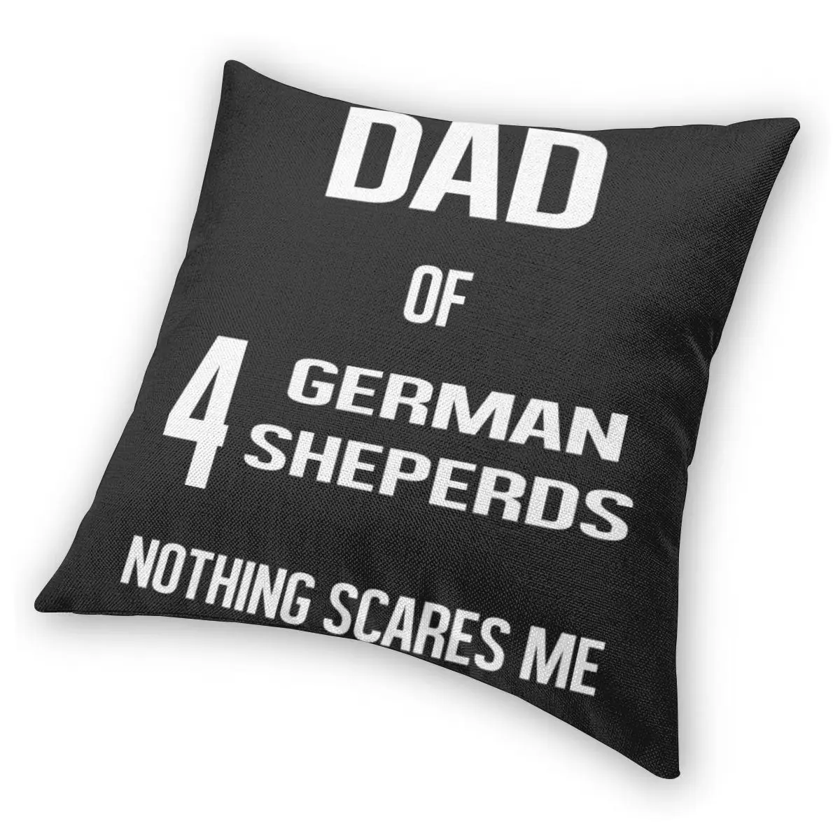 Декоративный чехол для диванной подушки Папа 4 немецких пастухов ничего не