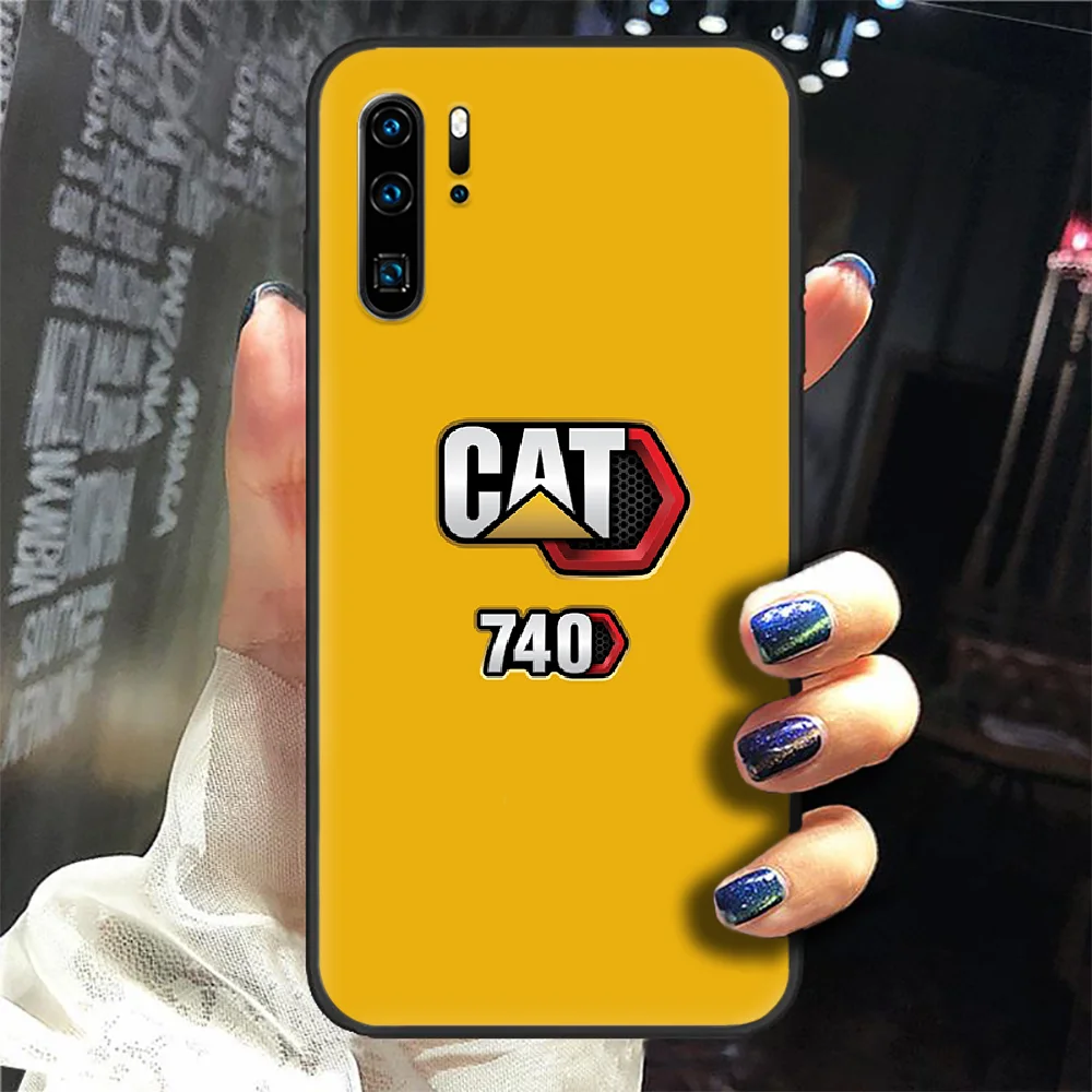 

CAT Caterpillar Phone Case For Huawei P Mate 10 20 30 40 Pro Lite Smart 2019 2021 black Waterproof Luxury Back Trend Bumper