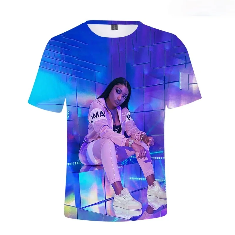 

Футболка унисекс с 3D-принтом Меган Тори, Модный повседневный свитшот с круглым вырезом, топ с коротким рукавом в стиле хип-хоп, Лидер продаж