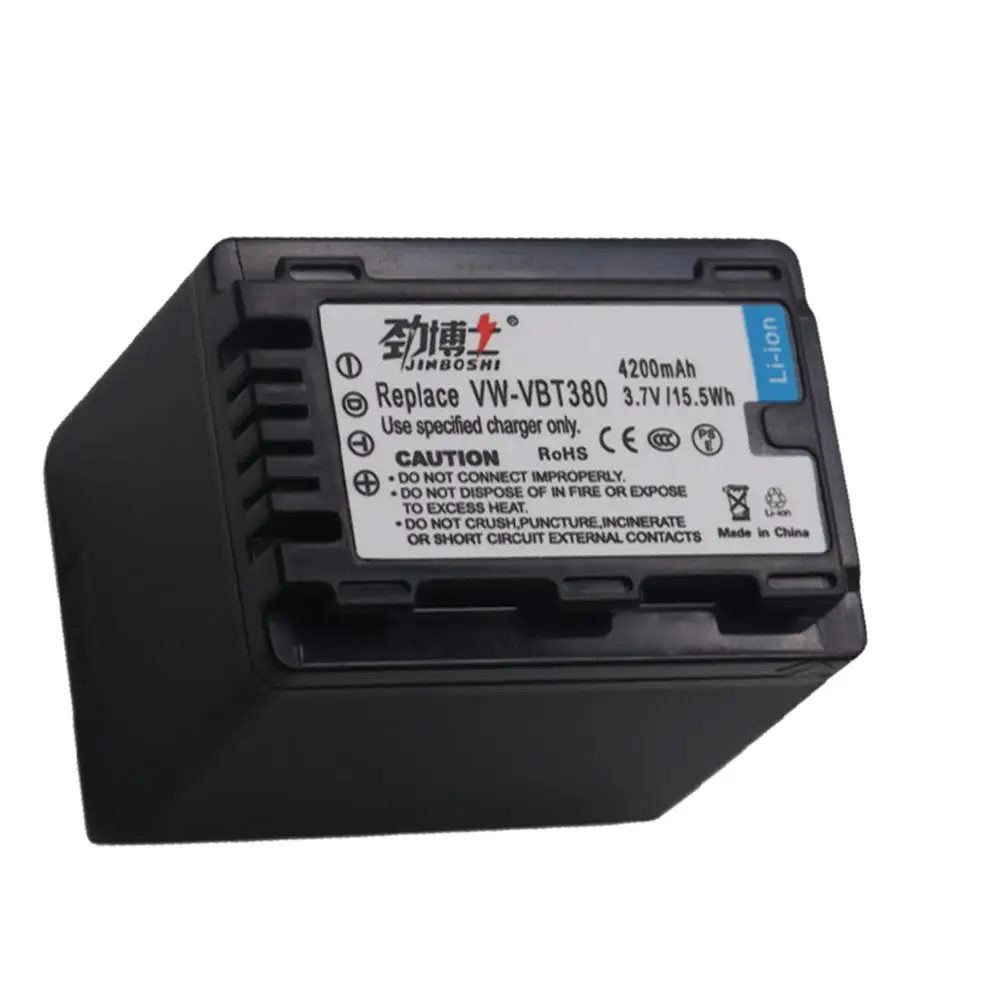 1 шт. аккумуляторы VWVBT380 для VW VBT380 + зарядное устройство Panasonic VW-VBT380 2 5 | Электроника