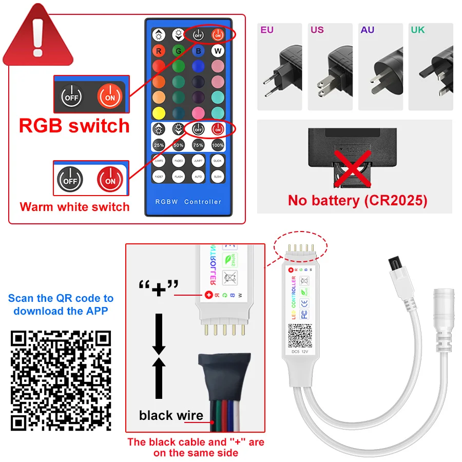 RGBWW Светодиодные ленты светильник bluetooth адаптер 5050 SMD RGB светодиодный теплый белый