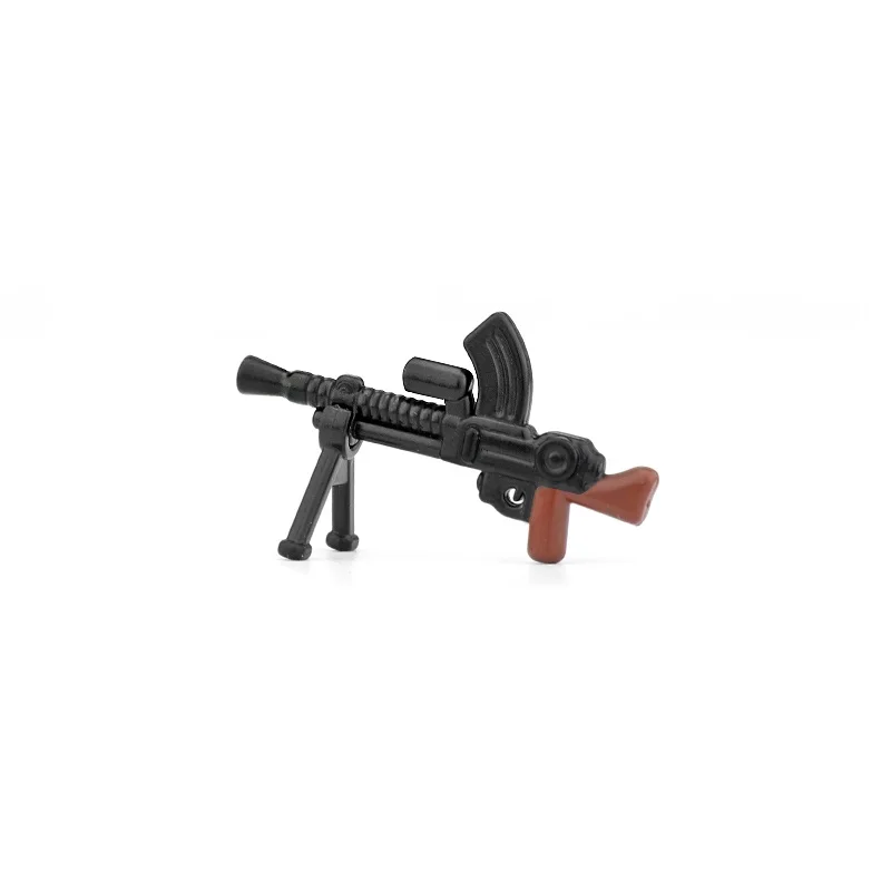 

5PCS Light Machine Gun Printing WW2 Soldier Weapon Military Figure Playmobil MOC Building Block Brick Accessories Children Toys