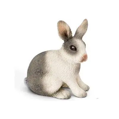 rabbit Настоящий зоопарк, джунгли, Животные фермы, модель серии 2, петух, коза, утка, Выдра, детские развивающие игрушки для детей, подарок - Цвет: rabbit