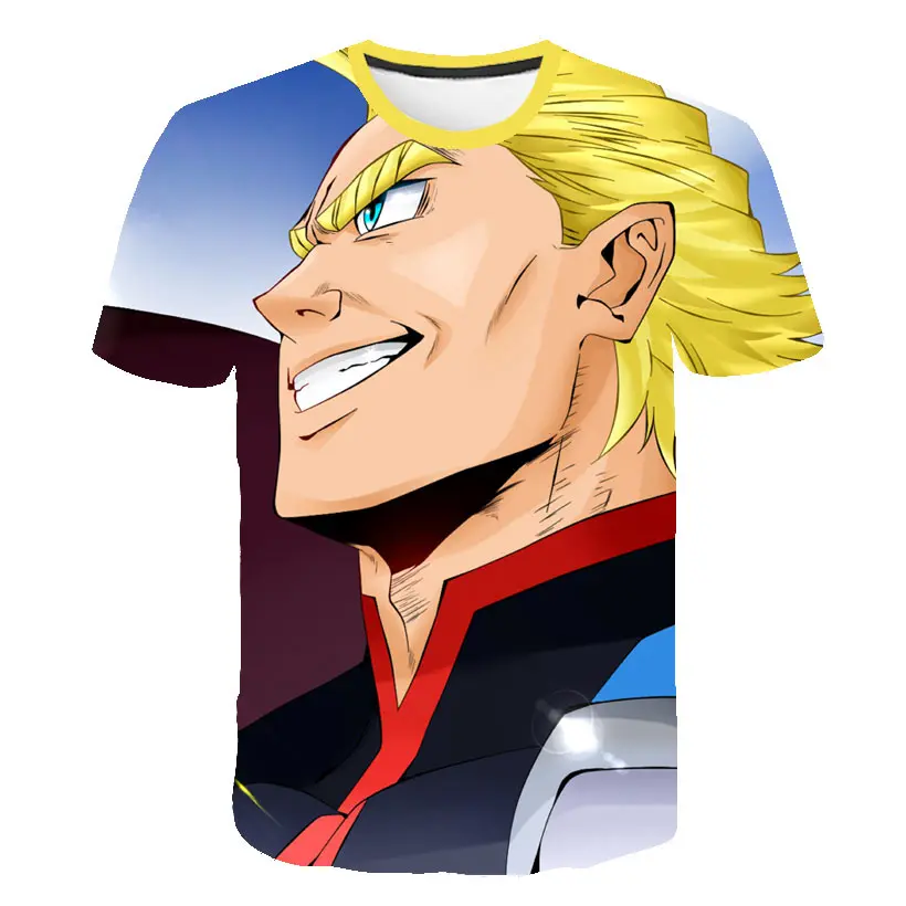 

Anime nuevo mi Hero Academia Boku no hero camisas 3D Tcamisa Hipster Cosplay Unisex camiseta Casual chicosSkateboard Hip-Hop