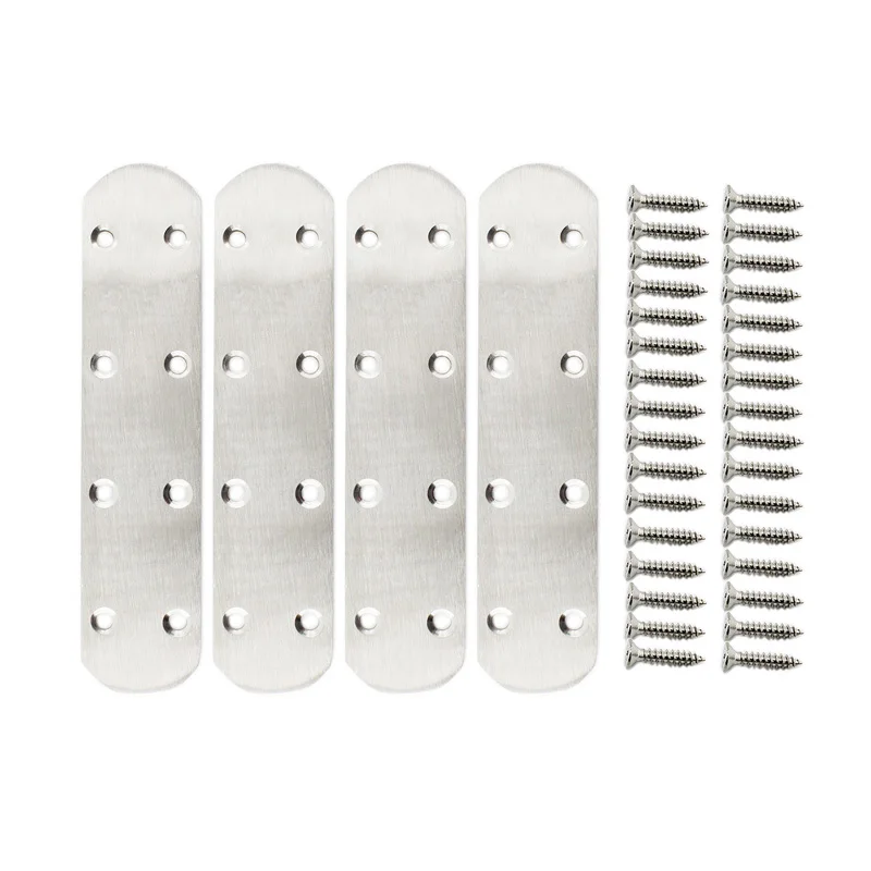 

168x38x3mm Mending Plates Heavy Duty,Flat Bracket Stainless Steel Straight Brace Repair Fixing Plates Connector Joining Bracket