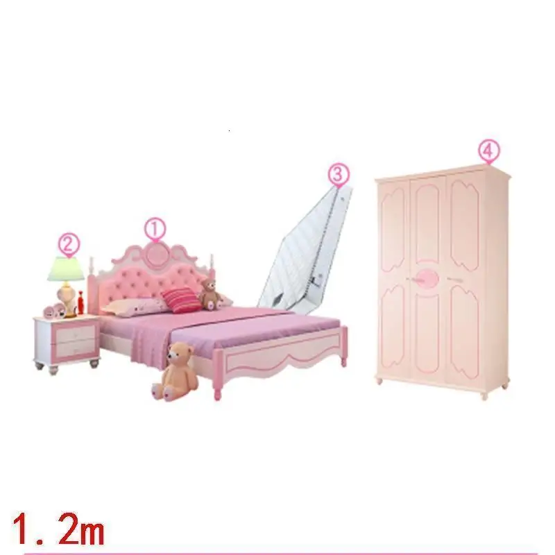 Number 4 Детская мебель, детская кроватка, Letto, с подсветкой, Enfant Bois, детское гнездо, Litera, деревянная кровать для детей - Цвет: Number 4