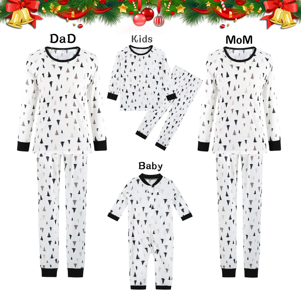

Family Christmas Pajamas Sets Family Matching Clothes 2022 Xmas Clothes Adult Kids Pajamas Set Baby Romper Sleepwear Clothes