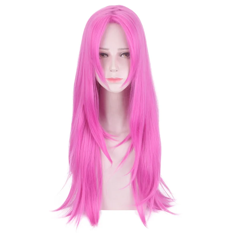 JOJO's Bizarre Adventure Golden Wind Diavolo Pink Long Wig Cosplay Costume Heat Resistant Synthetic Hair Men Women Wigs |