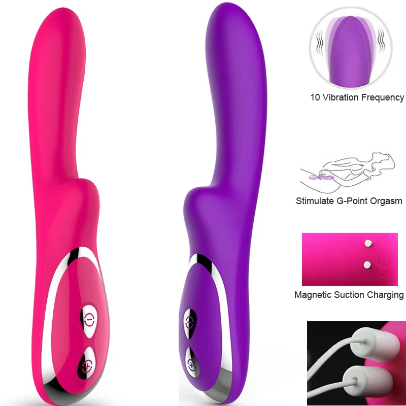 Магнитный фаллоимитатор кролик с USB зарядкой 10 скоростей вибратор для точки G