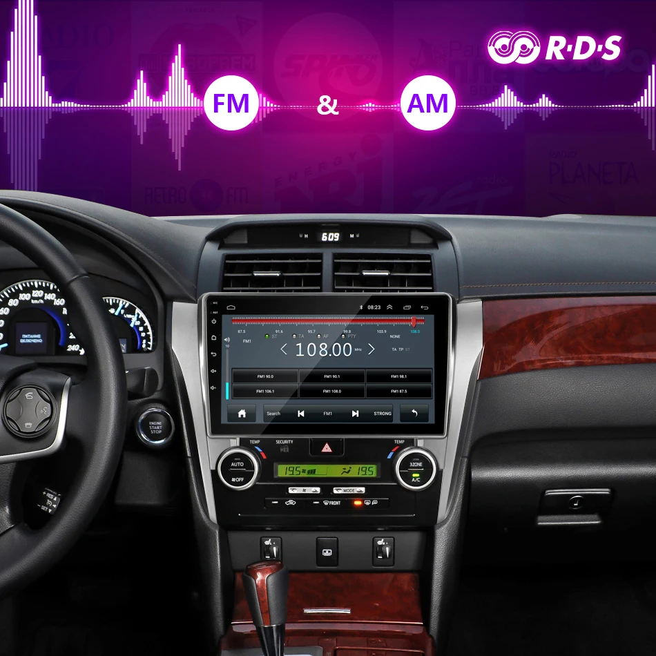 Для Toyota Camry 8 50 55 2012- Android 8,1 2 Din автомагнитола 2G+ 32G coche плееры навигация gps головное устройство RDS тюнер 2din