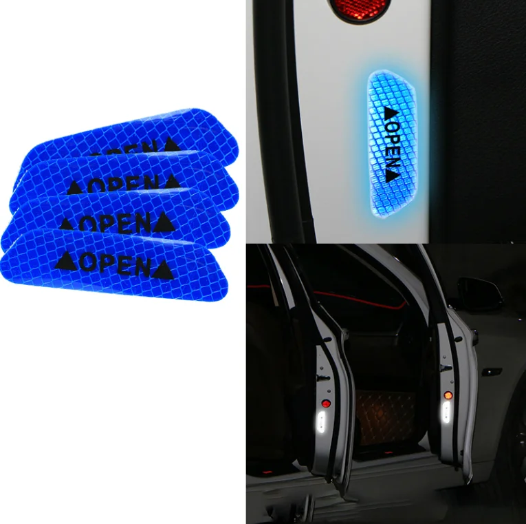 Car Door Safety Warning OPEN Reflective Sticker for Ford Explorer focus 2 mk2 mk3 mk4 Mondeo Ecosport Kuga Galaxy Fusion | Внешние