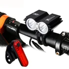 Светодиодный фонарь T6 на руль велосипеда, водонепроницаемый, с задние фонари велосипеда светодиодами