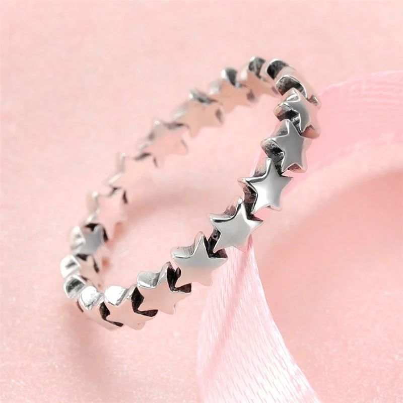 Кольцо женское составное золотистое из серебра 925 пробы в форме звезды |