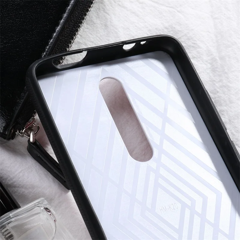 For Xiaomi Redmi K20 Case Luxury PU Leather Silicone Soft TPU Frame Back Cover Cases mi 9T Pro Shockproof Fundas |