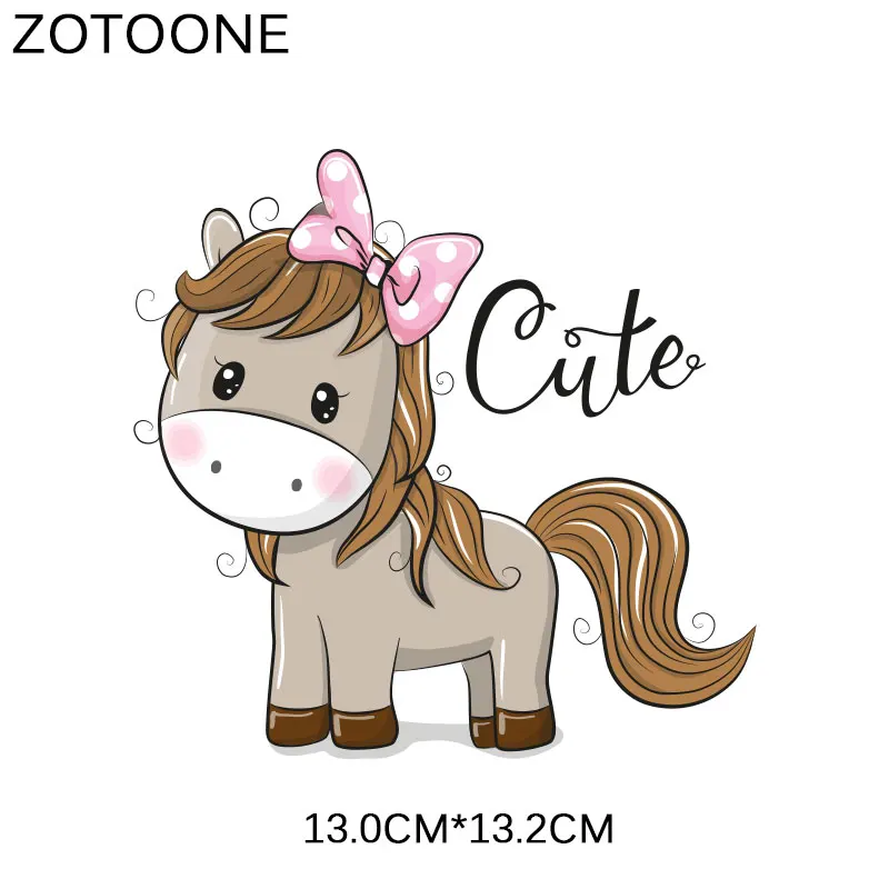 ZOTOONE пирография 18*17 см теплая мультяшная лиса термопереводная глажка наклейки утюжок на Пластыри для одежды моющиеся аппликации E - Цвет: ZT1835