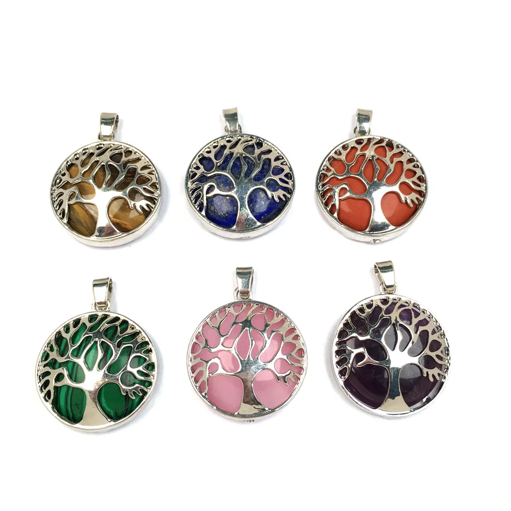 Модные подвески из натуральных камней ручной работы креативные Подвески для