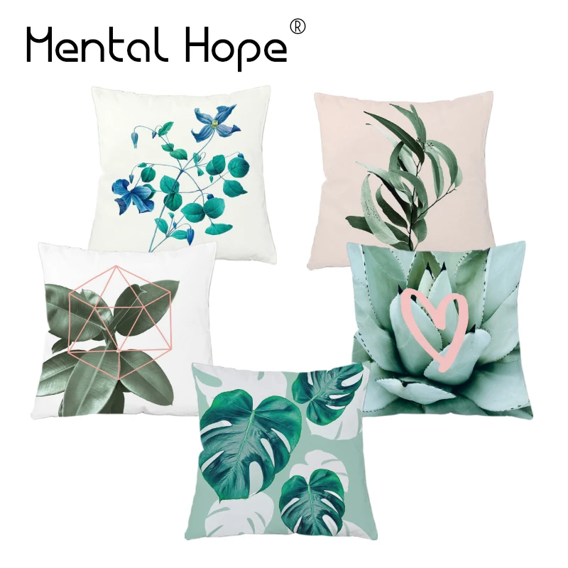 Чехол для диванной подушки в тропическом стиле домашний декор наволочка виде