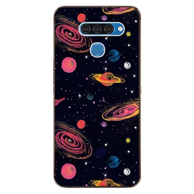 Для LG Q60 чехол роскошный чехол из ТПУ и силикона чехол s для LG K50 Телефон задняя крышка для LG Q 60 Funda Coque для LG V50/V50 ThinQ - Цвет: w6