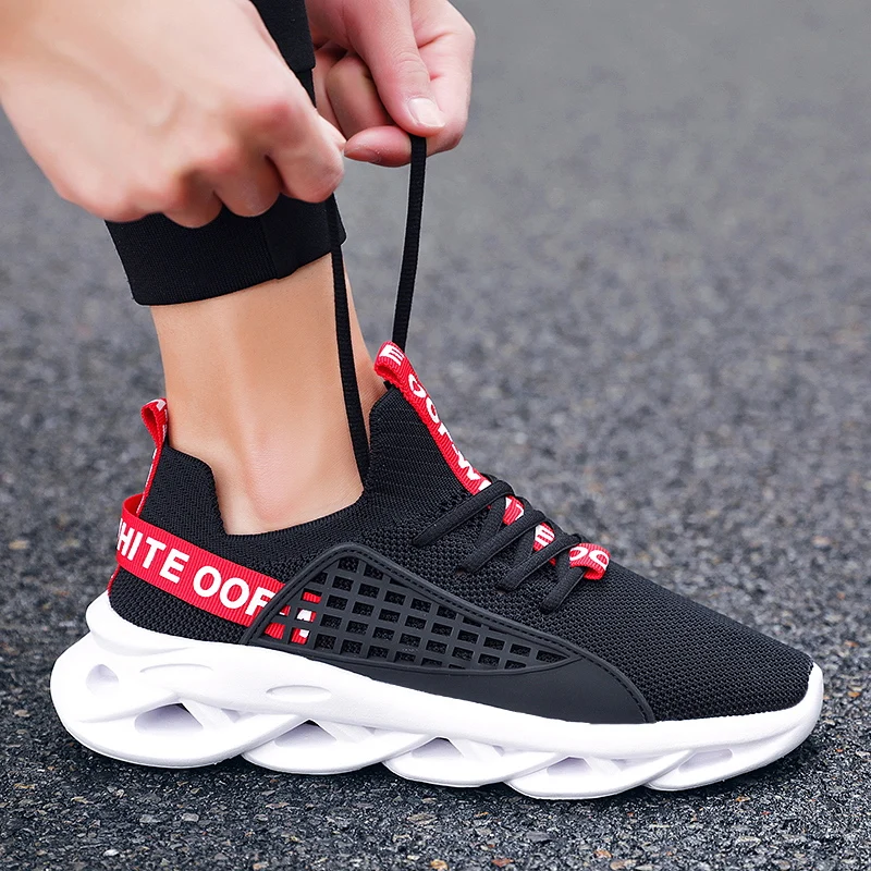 

2020 New Summer Breathable Men's Shoes Trend Zapatos De Hombre Flying Woven Sports and Leisure Shoes Thin Mesh Zapatillas Hombre