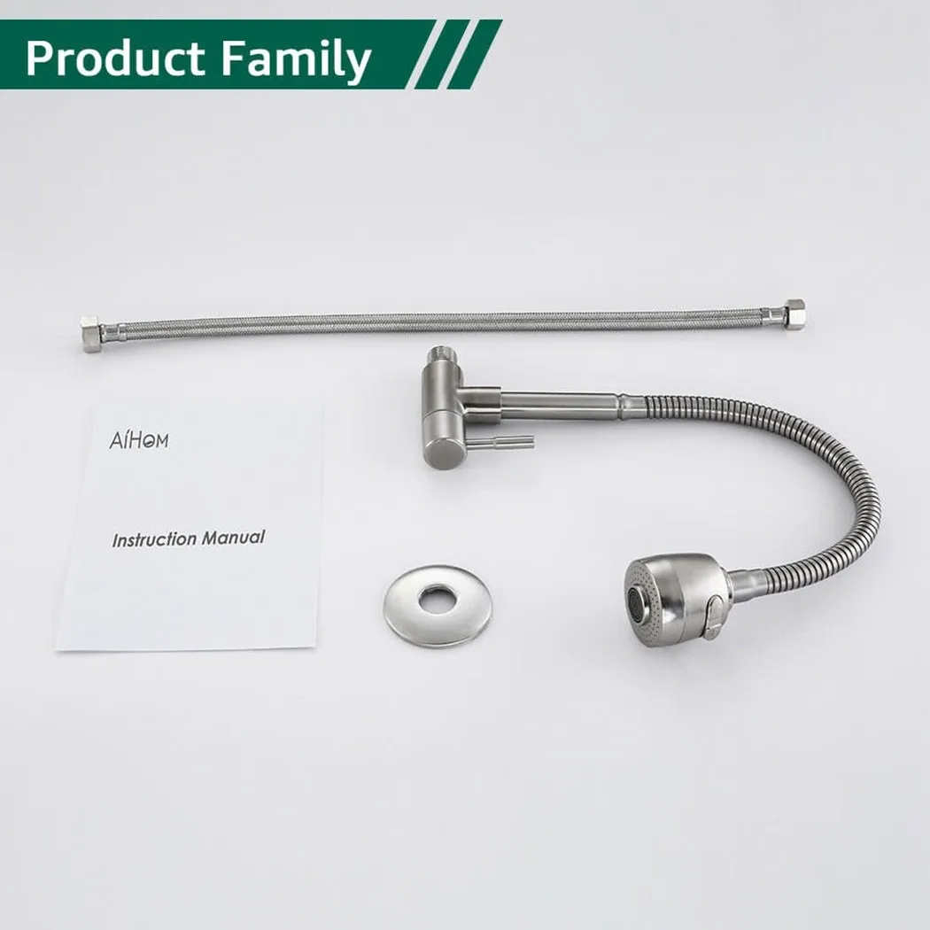 

With Spray Faucet Faucet Home Household Kitchen Mixer Modern Mount Sink