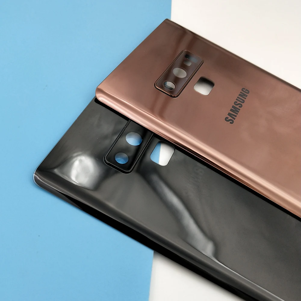 Оригинал SAMSUNG Galaxy Note 9 N960 N960F SM N960FD батарея задняя крышка двери Корпус Замена +
