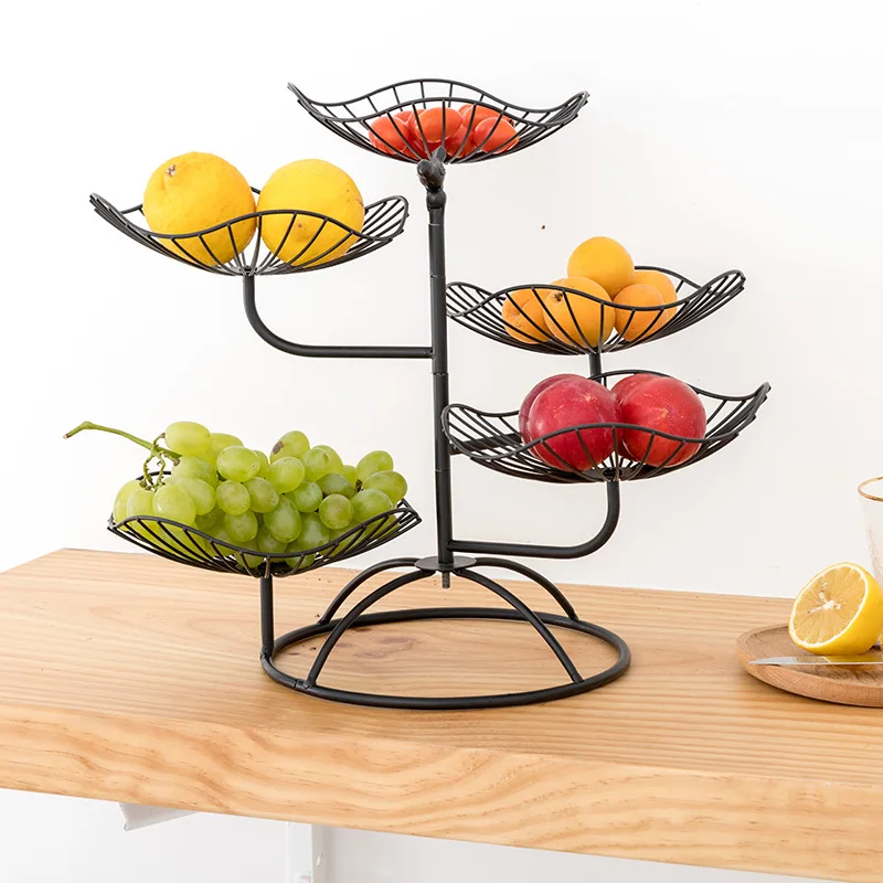 

Nordic multi-layer fruit tray living room home exquisite dried fruit tray snack tray modern creative net red dessert tray candy
