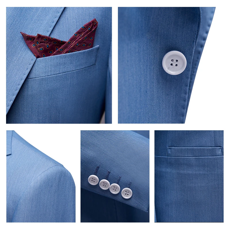 Мужские деловые смокинги с двумя пуговицами и принтом 2 предмета | Мужская одежда