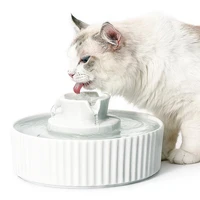 2 1l ceramic pet drinking fountain cat water fountains flowing volcanic fountains pet water dispenser with filters for cats dogs